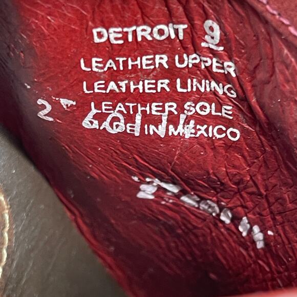 Freebird by Steven Detroit Boots Womens Size 9 Red Two Tone Distressed Leather - Picture 8 of 8